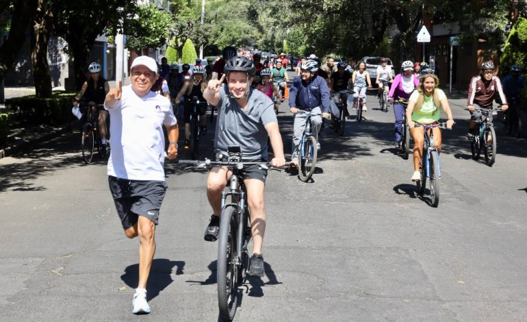 Inauguran con éxito paseo ciclista en Coyoacán