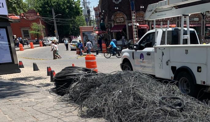 Dado el éxito, continuará retiro de cable en desuso en todo Coyoacán: Alcalde