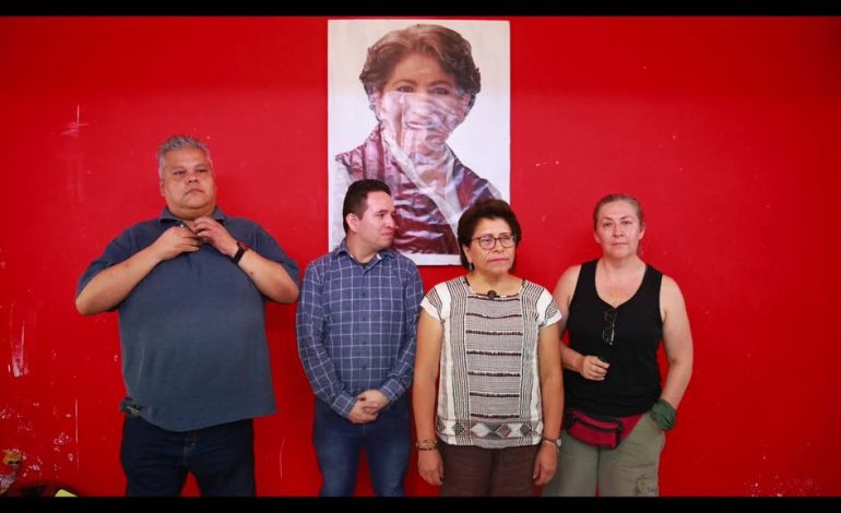 Diputados de Morena celebran triunfo de Delfina Gómez en el Edomex