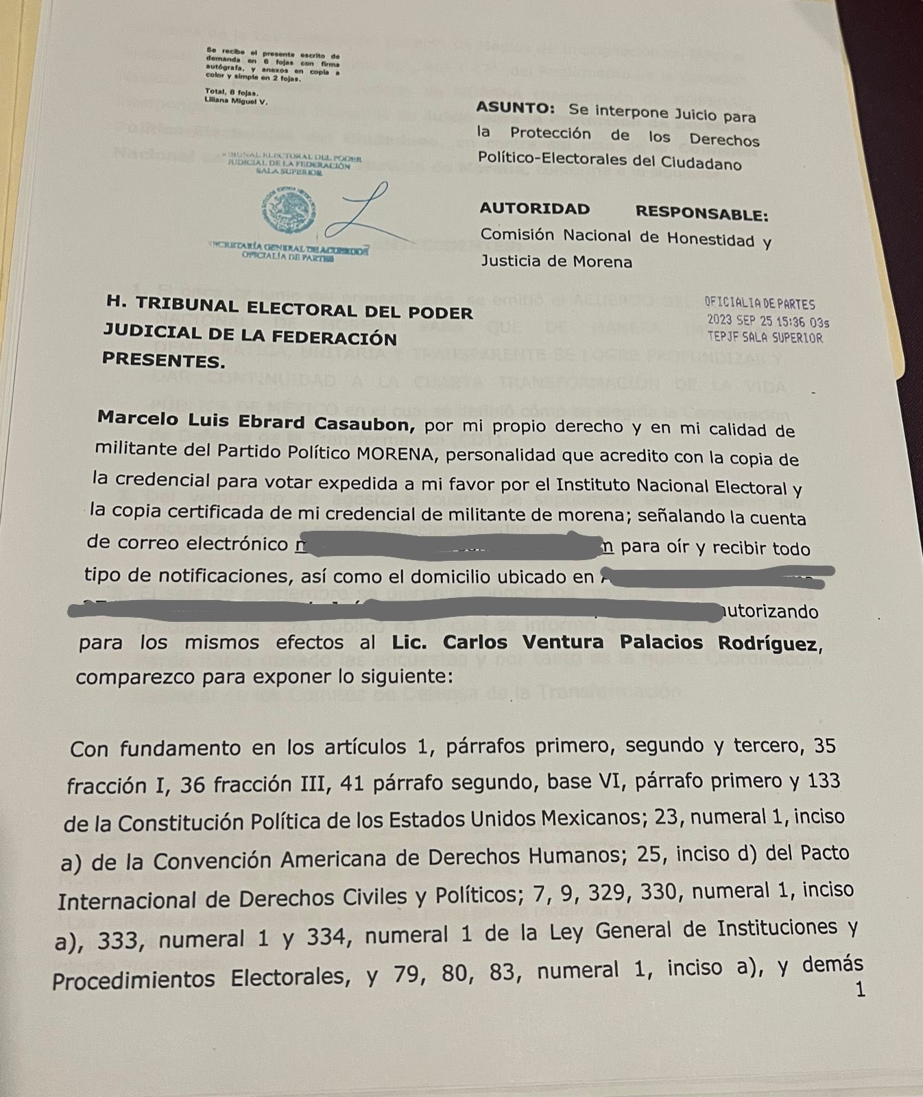 Marcelo Ebrard va contra la Comisión de Honor y Justicia de Morena