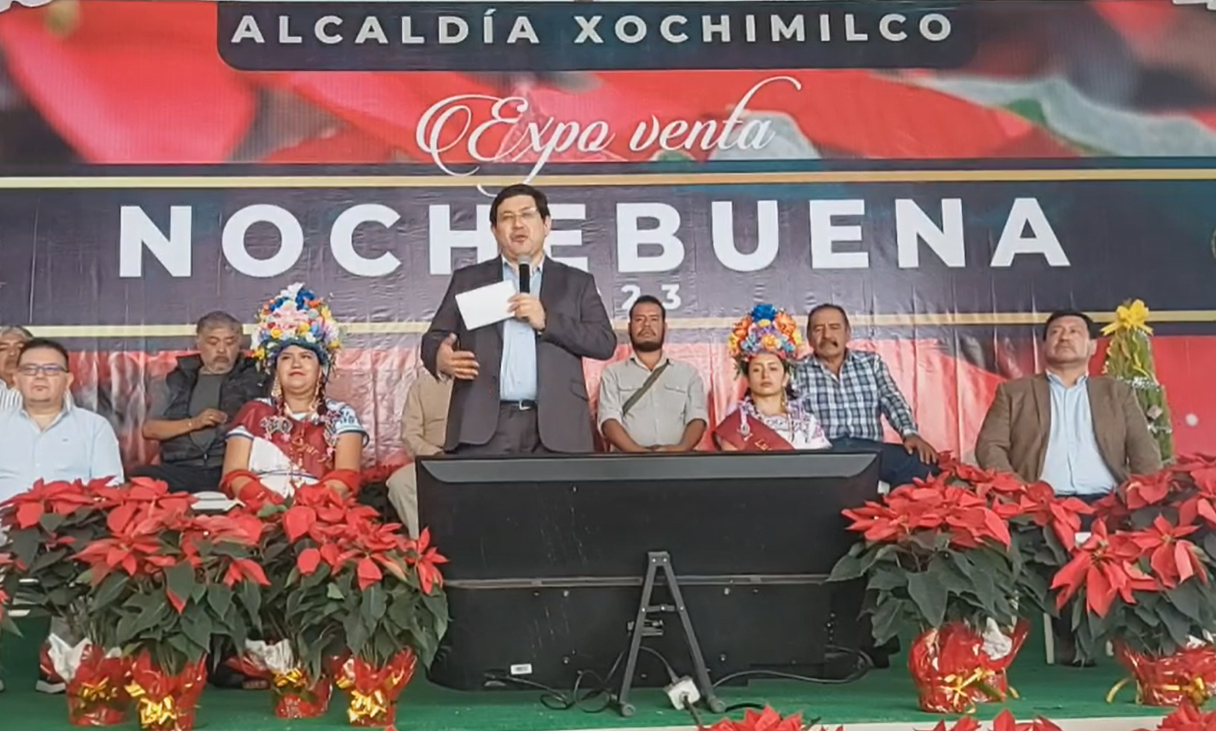 Arranca Expo venta de Noche Buena 2023 en Xochimilco 