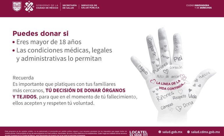 Donación de órganos en la CDMX, aquí te decimos cómo 